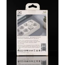 СЗУ-адаптер DC CA-F06 GaN 30W (1Type-C) + кабель Type-C - Lightning (Белый) D